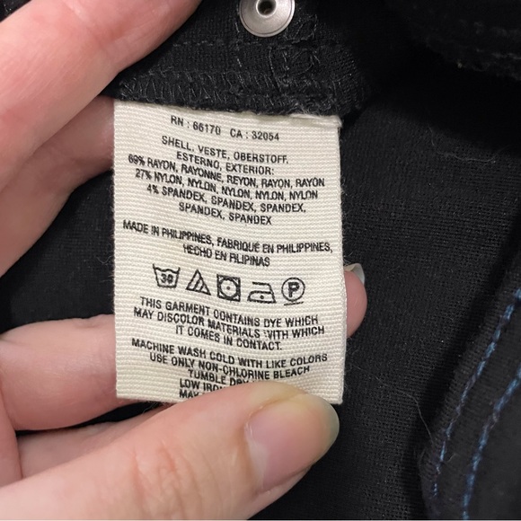 Anthropologie Pilcro like new Serif fit, midrise black pants size 32 - Picture 6 of 6